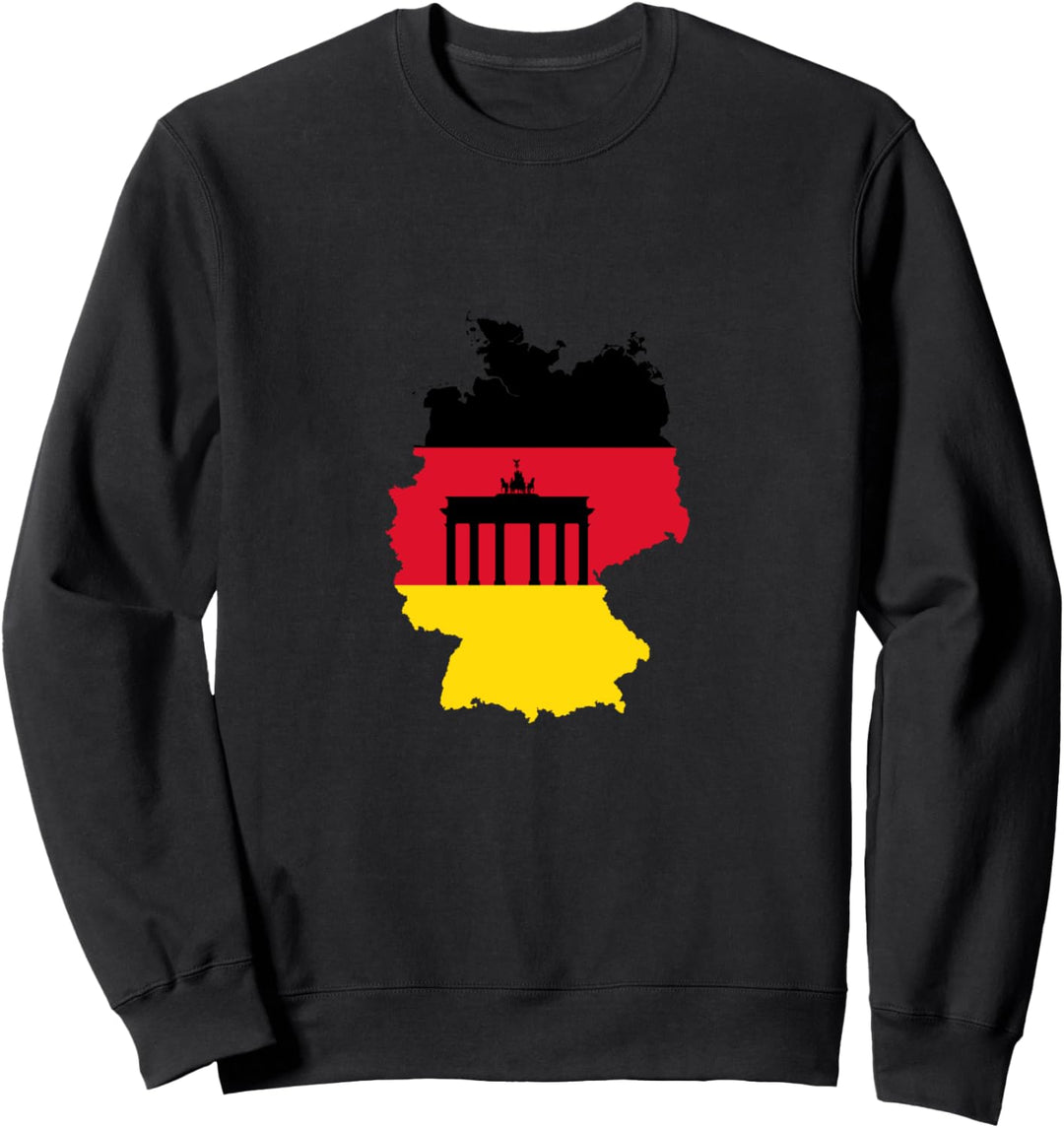 Flaggenkarte Deutschland Sweatshirt