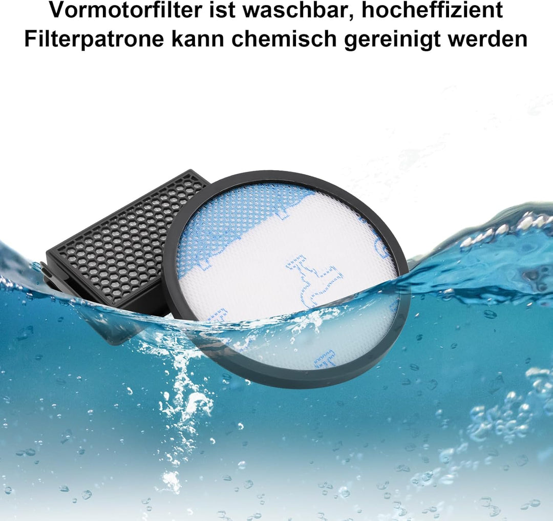 DingGreat 4er Hepa Filter Set für Rowenta beutelloser Bodenstaubsauger Compact Power XXL - Kompatibe