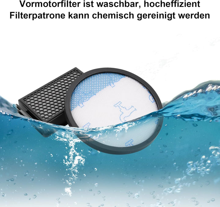 DingGreat 4er Hepa Filter Set für Rowenta beutelloser Bodenstaubsauger Compact Power XXL - Kompatibe