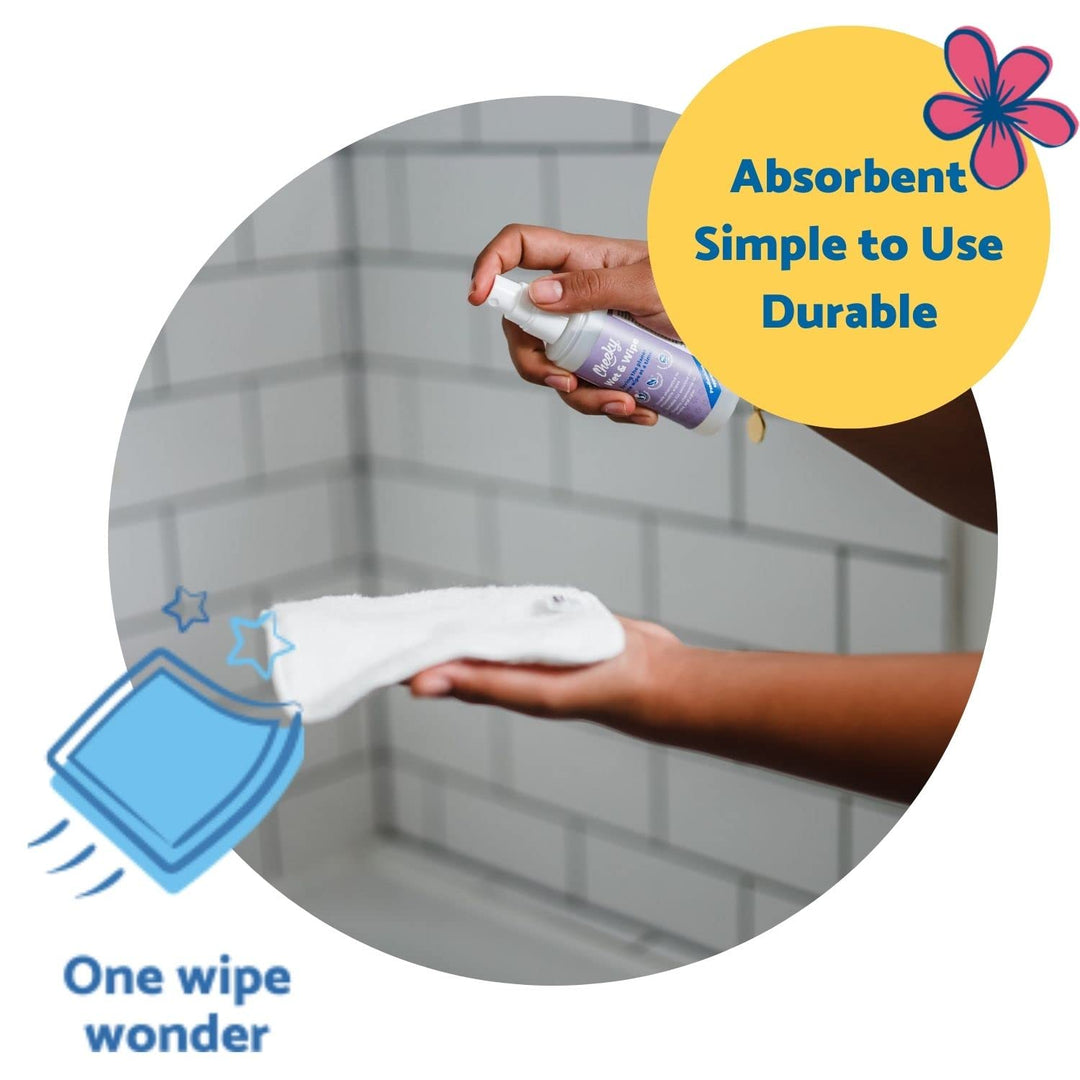 Cheeky Wipes - 25 bamboo terry washable cloth baby wipes by Cheeky Wipes weiss, weiss