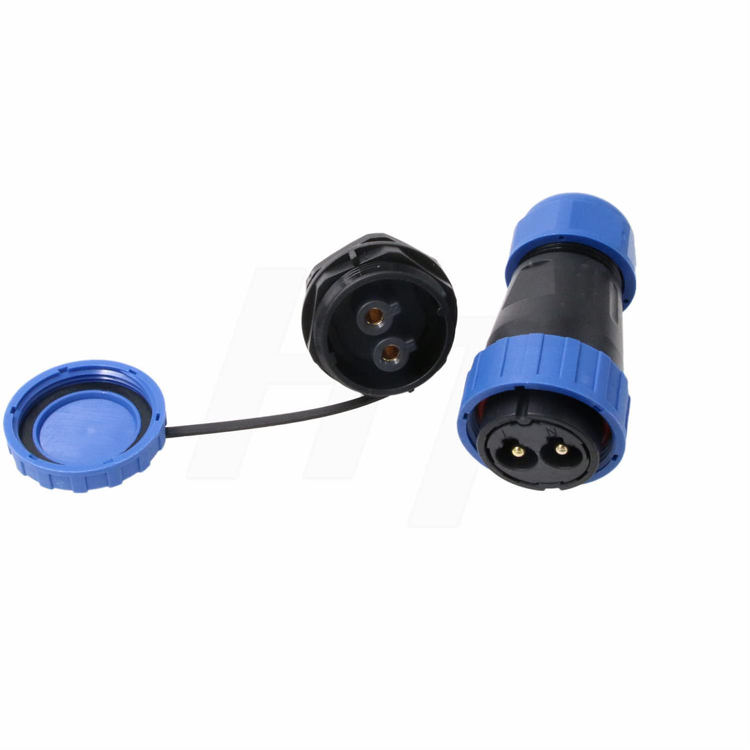 TY28 2 Pin 45A lötfrei Luftfahrt wasserdicht Boot Marine Schnellkupplung Panel Mount Connector männl