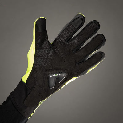 Chiba BioXCell Light Winter Fahrrad Handschuhe gelb/schwarz 2023 L (9), L (9)