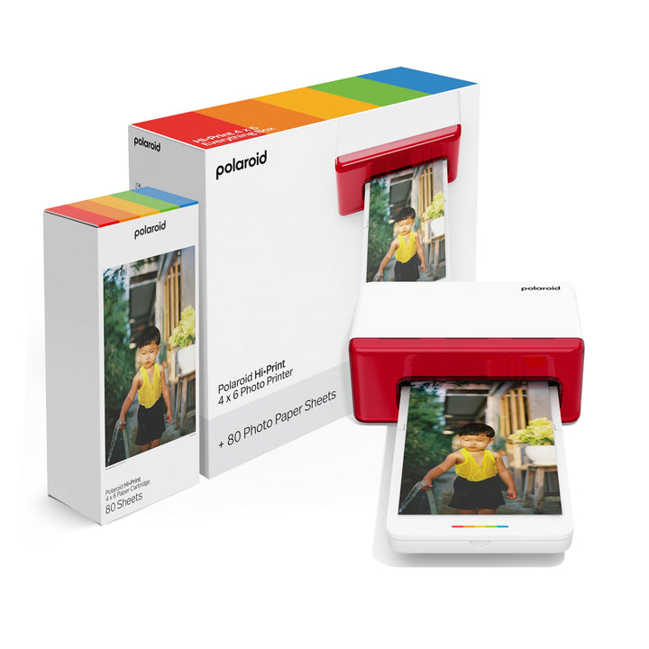 Polaroid - Everything Box Hi Print 4x6 - Bluetooth-Fotodrucker (Drucker + Papierkartusche)