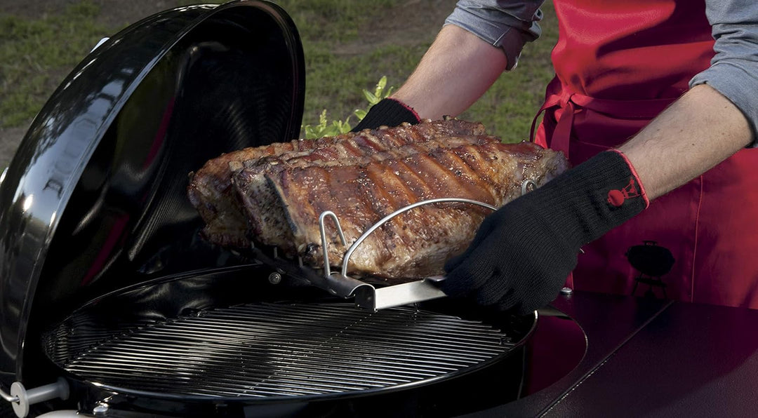 Weber 6727 Style Barbecue Grilling Rack, Sparerib Halter