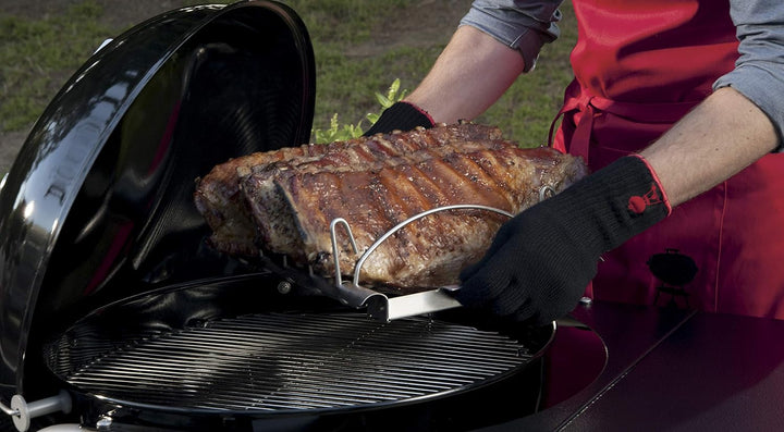 Weber 6727 Style Barbecue Grilling Rack, Sparerib Halter