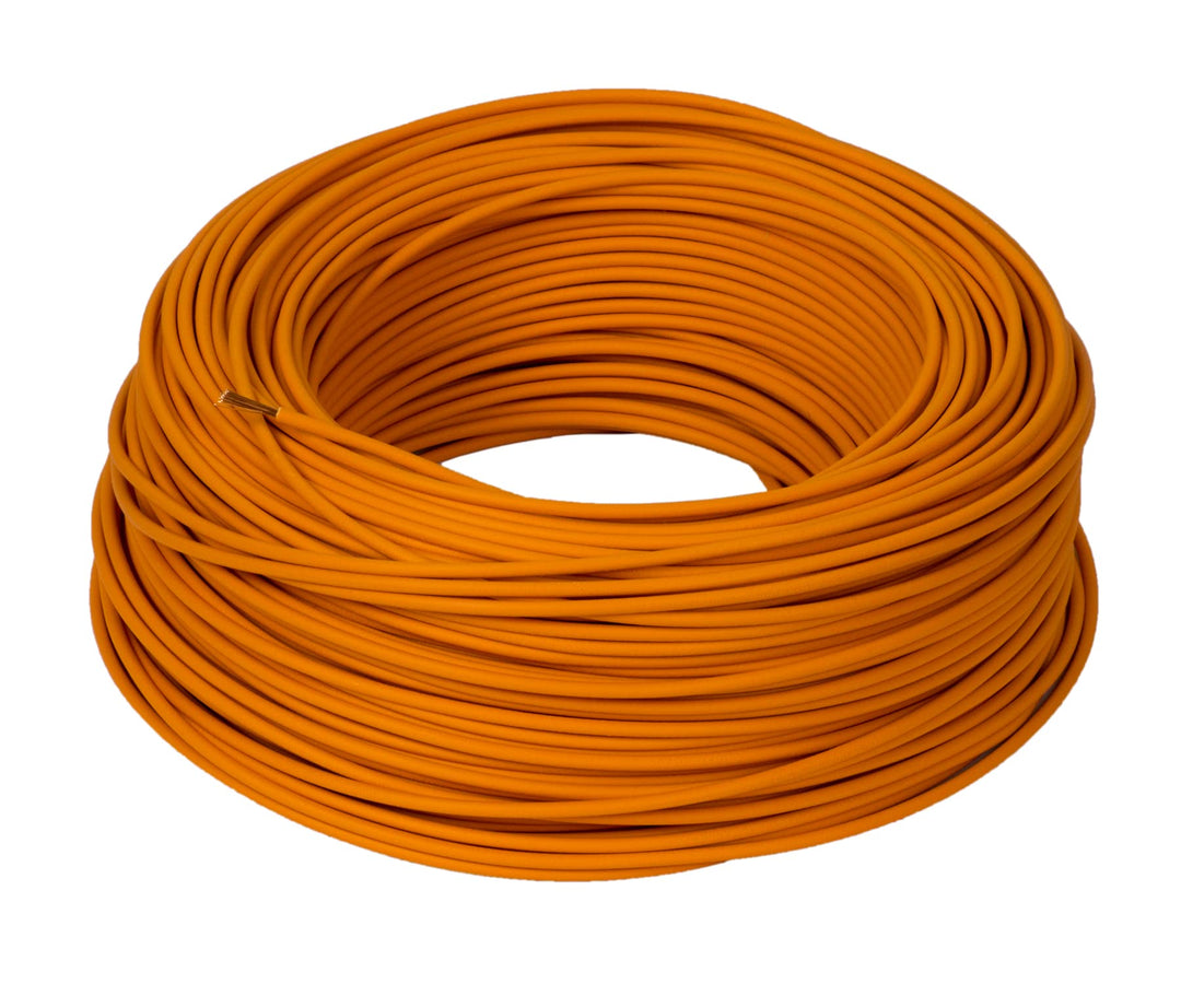 100m 1,5mm² LAPP Kabel H07V-K Einzelader Litze Leitung Einzelader flexibel (Orange), Orange