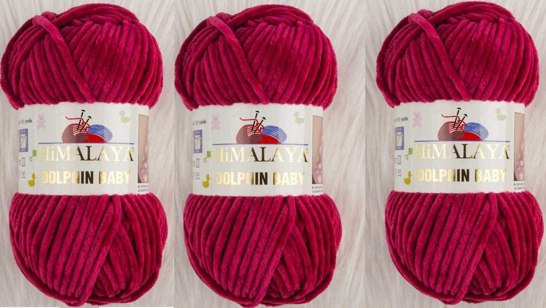 3 Knäuel Himalaya Delphin Baby Garn 395 Yards 3x100g Super Bulky Baby Blanket Garn (80310), 80310