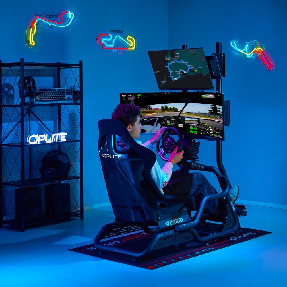 OPLITE – Schwarze E-Sport-Monitorhalterung für GTR S8 – GTR S8 Monitor Stand E-Sport Black