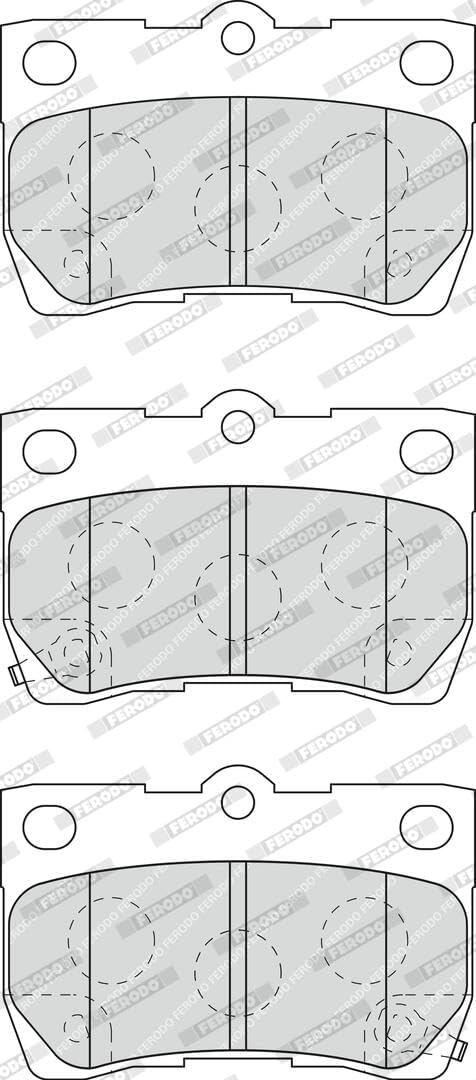 Ferodo FDB4001 PREMIER Bremsbelagsatz, Scheibenbremse - (4-teilig) - (4 Stück)