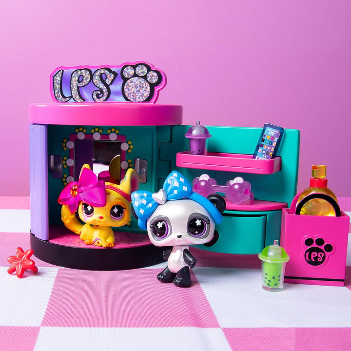 Littlest Pet Shop - Sweet and Style Set - 4-in-1 Boutique - Pack mit 3 Tieren, 15 Zubehörteilen, 1 K
