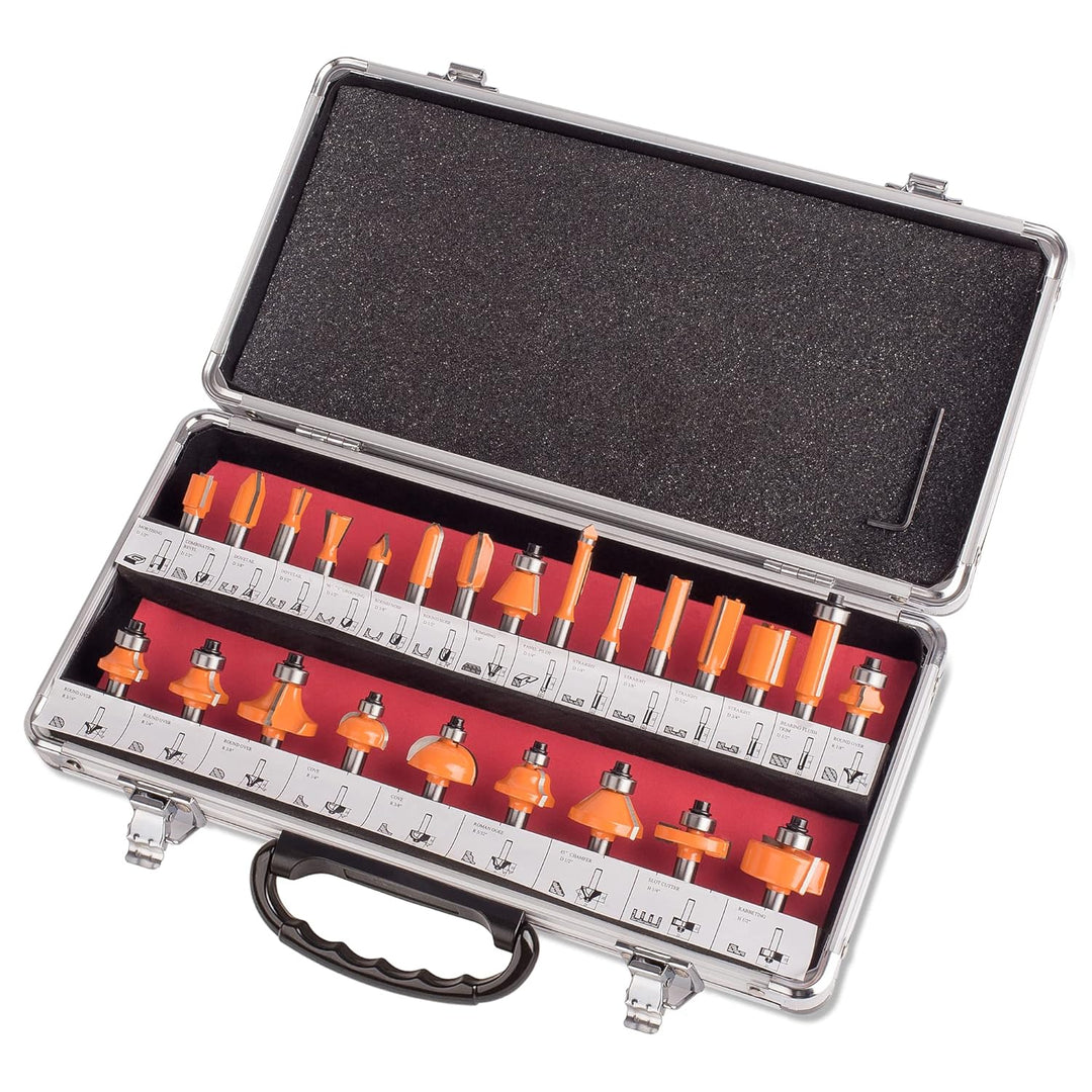 24 tgl Fraesersatz HM Schaft 8 mm V-Nutfraeser Hohlkehlfraeser Zinkenfraeser Nutfraeser Zapfenfraese