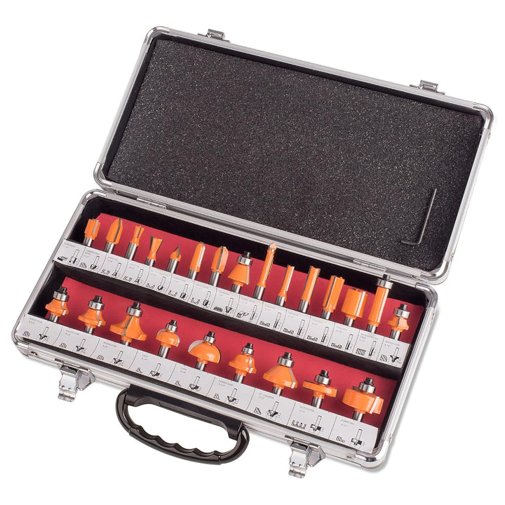 24 tgl Fraesersatz HM Schaft 8 mm V-Nutfraeser Hohlkehlfraeser Zinkenfraeser Nutfraeser Zapfenfraese