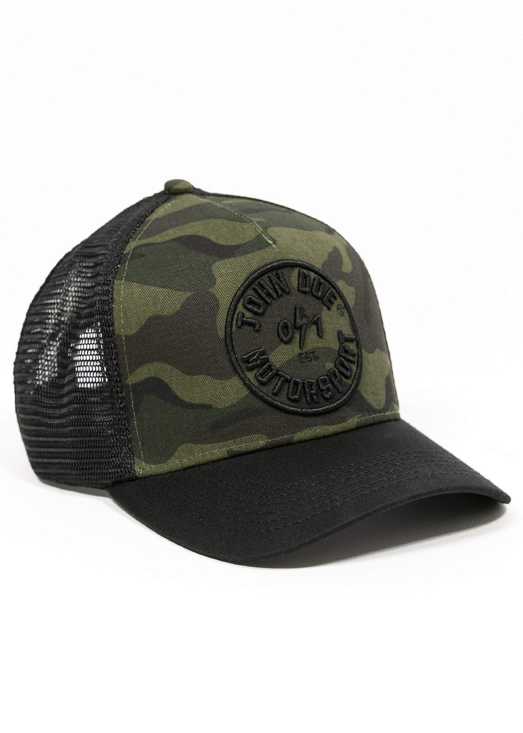 John Doe Trucker Cap - Baseballcap mit Baumwolle - Basecap mit Markenstickerei - Snapback Cap mit Me