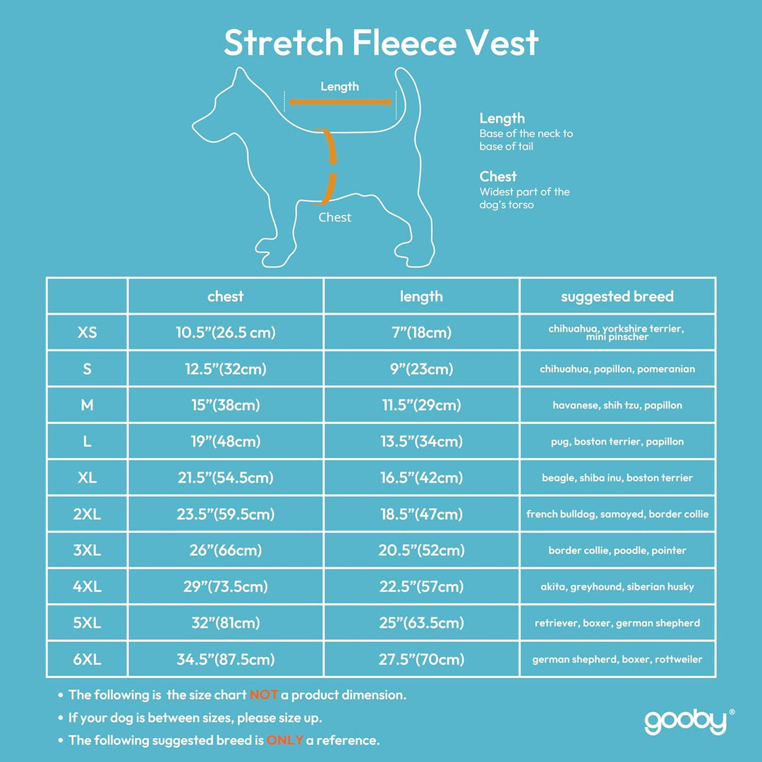 Gooby - Stretch Fleece Weste Pullover Fleece Weste Jacke Sweater für Hunde Sand Grösse S sand Small