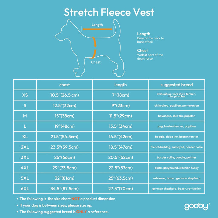 Gooby - Stretch Fleece Weste Pullover Fleece Weste Jacke Sweater für Hunde Sand Grösse S sand Small