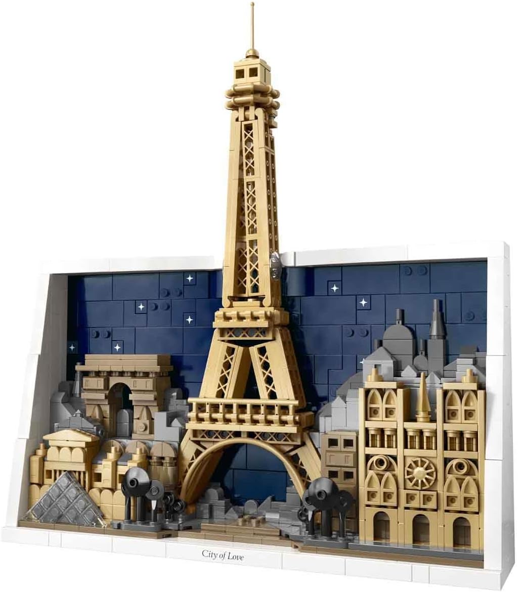 LEGO Architecture Paris – Stadt der Liebe 3D Puzzle - Wanddeko als Bastelset zum Bauen - DIY Set Erw