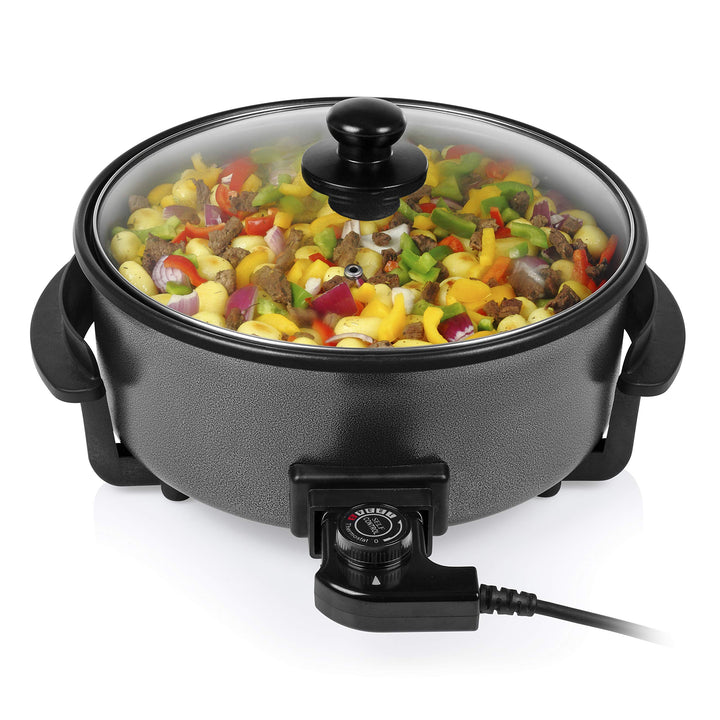 Tristar PZ-9135 Grillpfanne und Multifunktions-Pfanne, 1500 Watt Leistung, 30 cm ø,