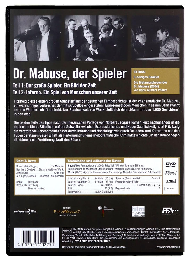 Die Fritz Lang Box [9 DVDs], DVD