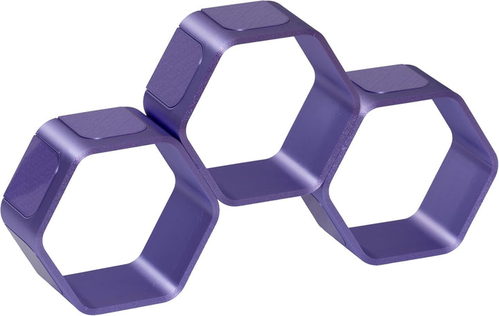 Regal für Hörfiguren (z.B. Tonie Figuren) - 3D Druck - Modulares Design (lila, Premium) Lila Premium