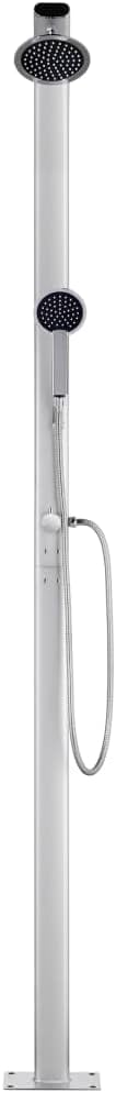 vidaXL Gartendusche Chrom-Zinkknopf Pooldusche Campingdusche Aussendusche Camping Pool Aussen Dusche