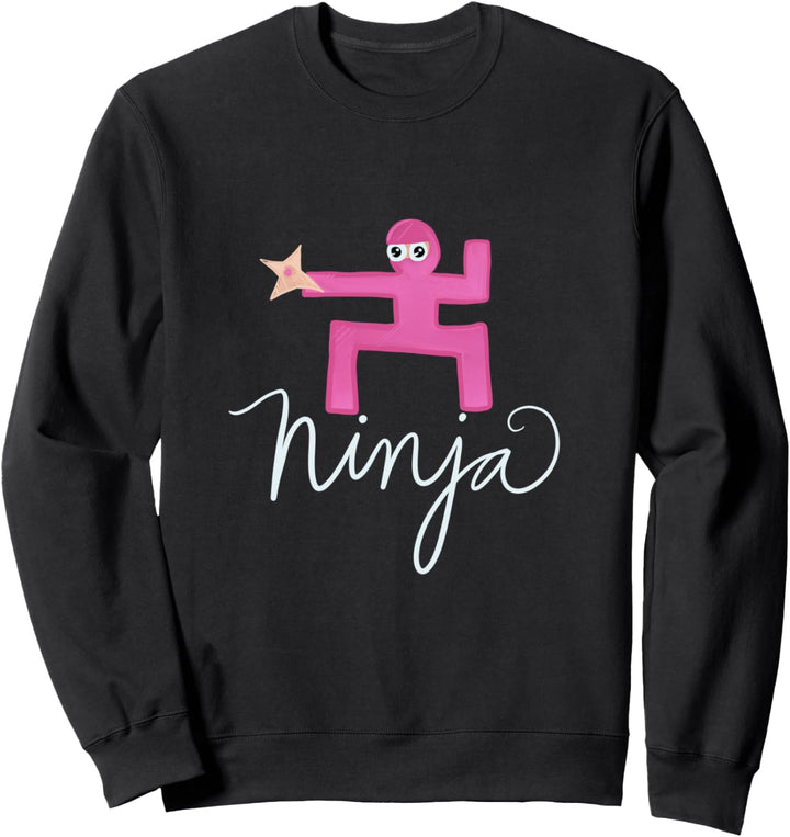 Ninja Girl Pink Ninja Sweatshirt