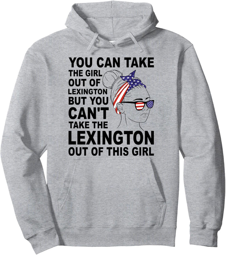 Klassisches Retro-Mädchen aus Lexington – Stolze Lexington Girl Pullover Hoodie
