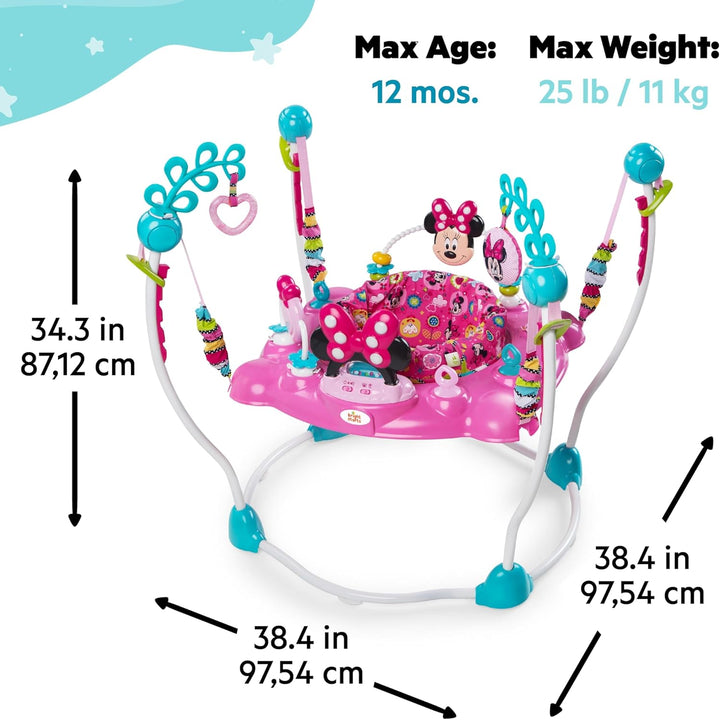 Bright Starts, Disney Baby, Minnie Maus Peekaboo, Spring- und Spielcenter mit Spielstation mit Licht