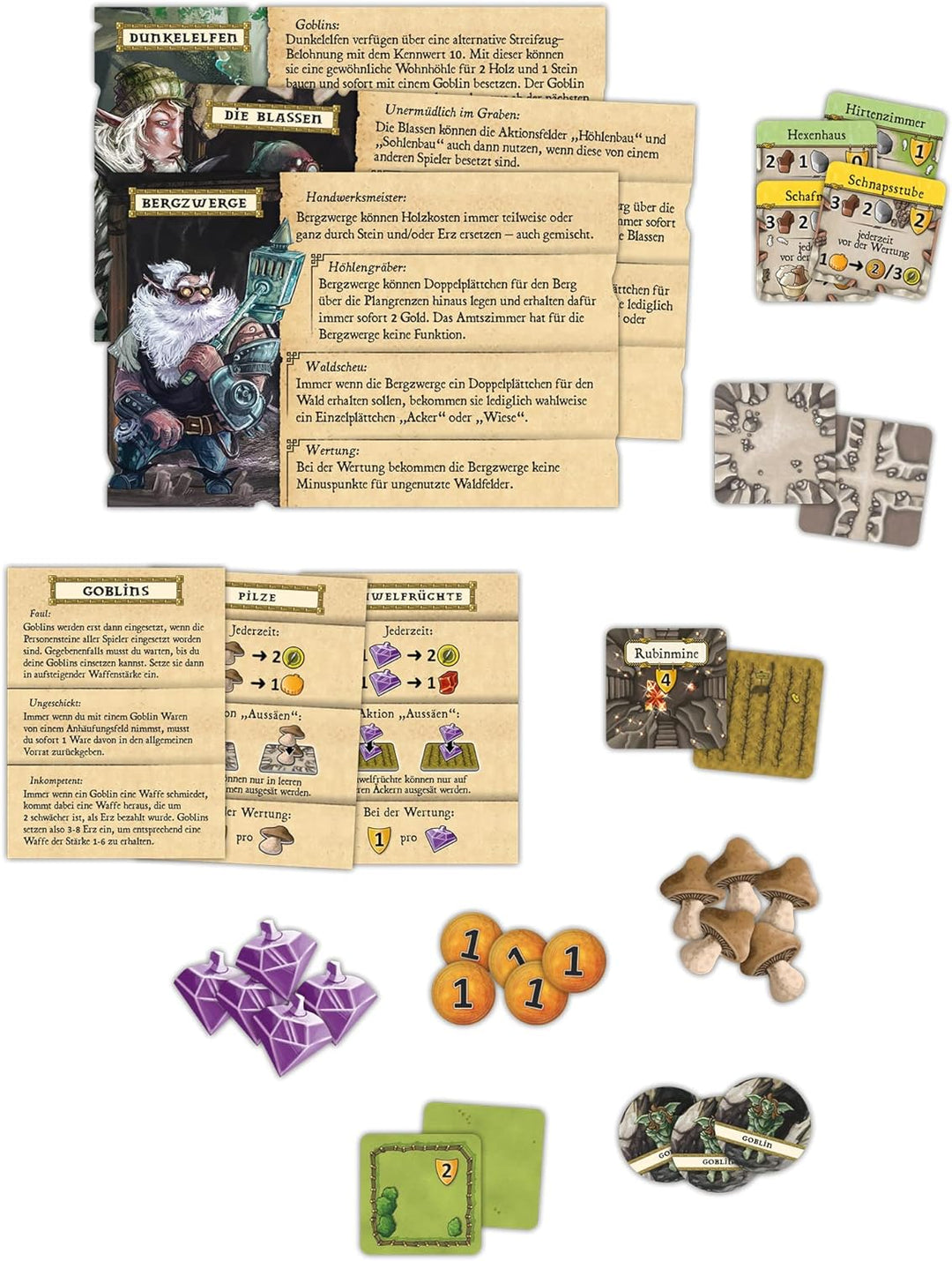 Lookout | Caverna – Die vergessenen Völker | Erweiterung | Expertenspiel | Brettspiel | 1-7 Spieler