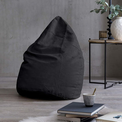 Lumaland Sitzsack Luxury 60x45cm | Microvelours Beanbag mit extra weichem & robustem Stoff | Für Erw