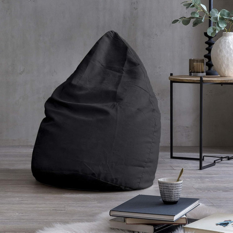 Lumaland Sitzsack Luxury 60x45cm | Microvelours Beanbag mit extra weichem & robustem Stoff | Für Erw