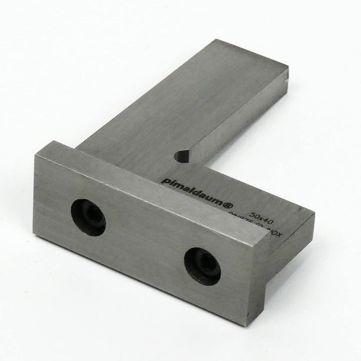 PIMALDAUM® Anschlagwinkel, 90°-Flachwinkel mit Anschlag, Schenkel 50 * 40 mm, gem. DIN 875/0, Edelst