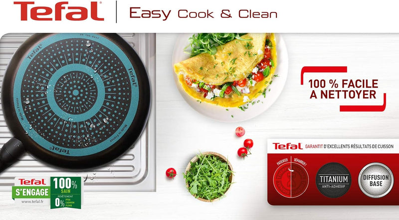 TEFAL Kochtopf Ø18 cm 2,1 L Easy Cook Clean Kasserolle 18 cm, Kasserolle 18 cm