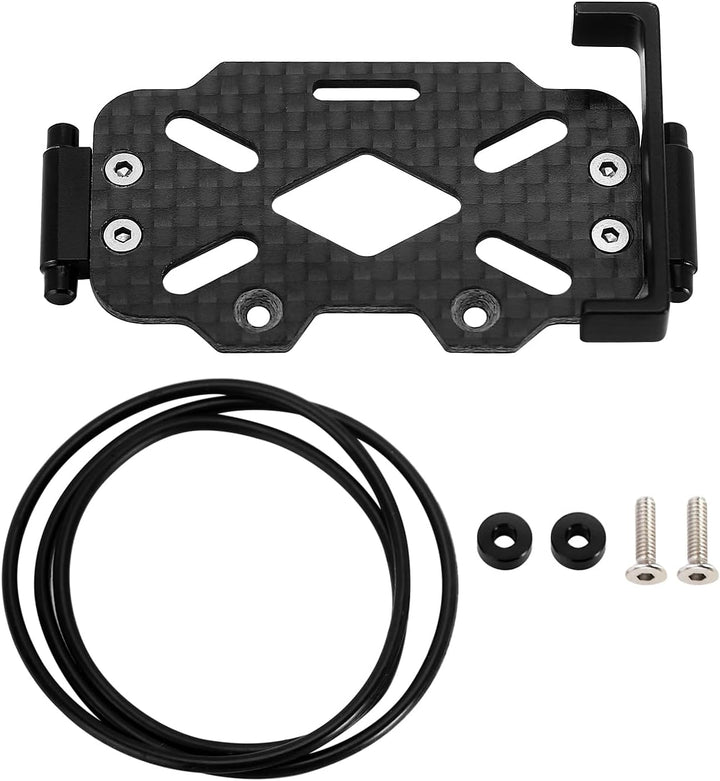 INJORA LCG Carbon Fiber Chassis Frame Kit mit Batterieablage für 1/18 TRX4M Defender Bronco K10 F150