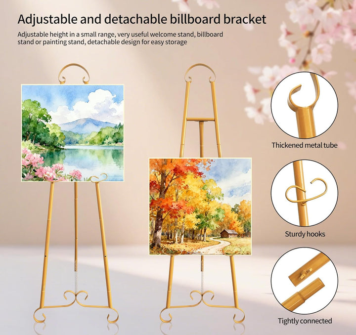 135x42cm Bodenverstellbares,Höhe einstellbar Künstler Staffelei Stand Verstellbares Stativ Tisch Kun