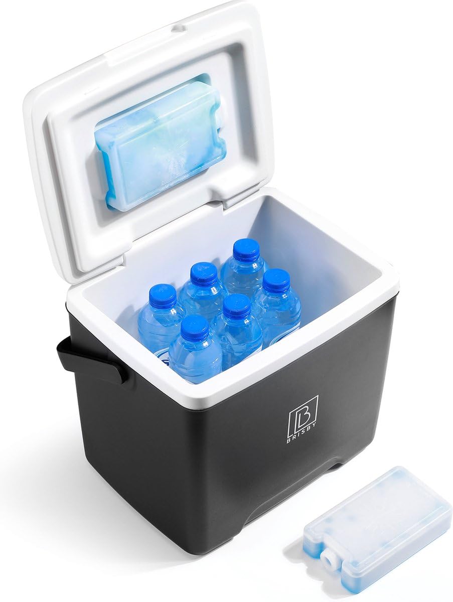 Brisby Kühlbox - 13 und 22 Liter, 18 Stunden warm - 40 Stunden kühl - Inklusive Kühlelemente 450 ML