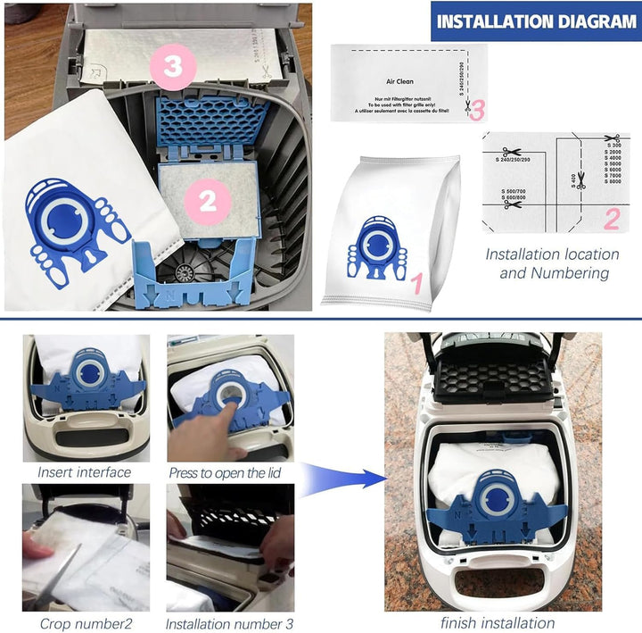 10 Stück Staubsaugerbeutel Pure GN für Miele Hyclean 3D GN Staubbeutel Classic C1 Complete C2 C3, S2