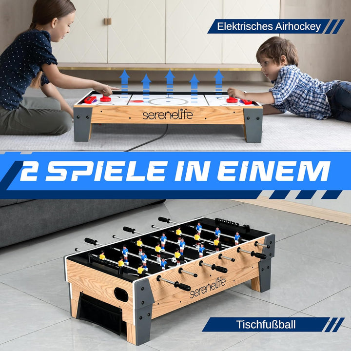 SereneLife 4-in-1/5-in-1 Multifunktionstisch – inkl. Billardtisch, Tischtennisplatte, Tischkicker, K