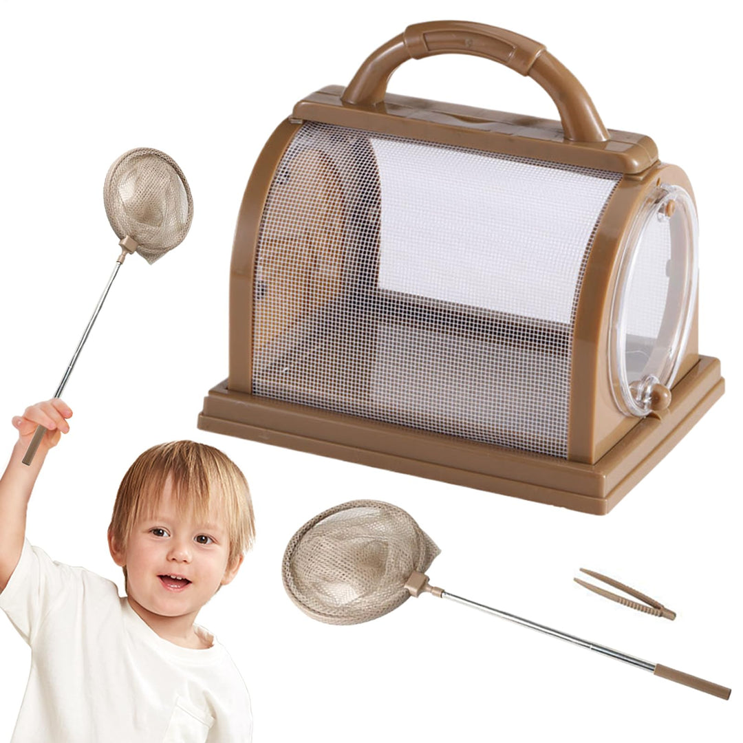 Kinder Wurmfänger Schmetterlingsfang-Set Kaffeebraun B, Kaffeebraun B