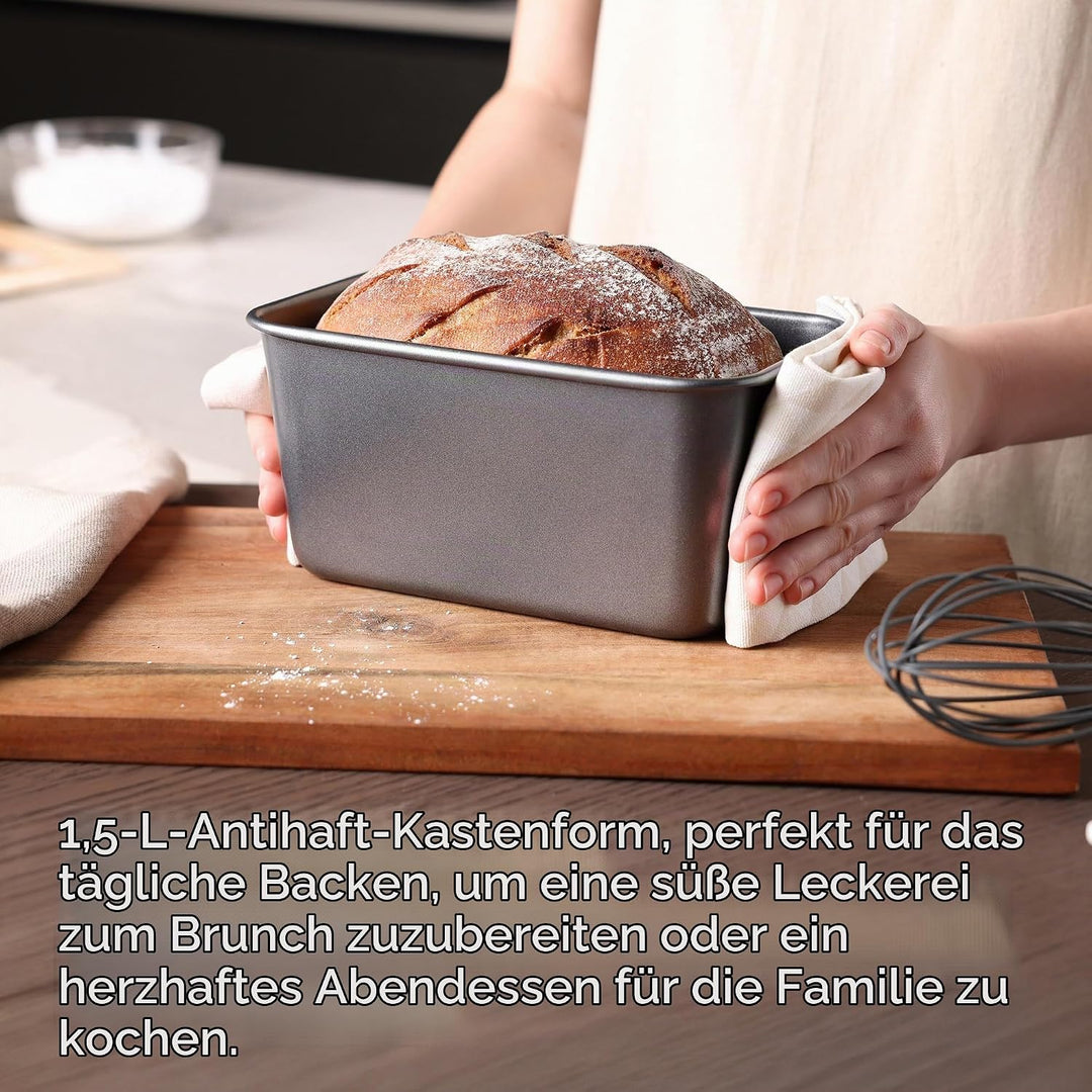 Zyliss Brotbackform 20 cm, Antihaftbeschichtung, Robuste Kohlenstoffstahl, 5 Jahre Garantie, Brot Ba