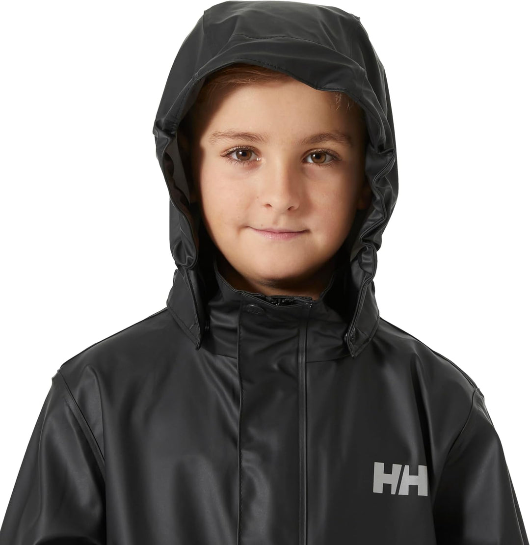 Helly Hansen Junior Unisex Moss Regenjacke 8 Jahre Schwarz, 8 Jahre Schwarz