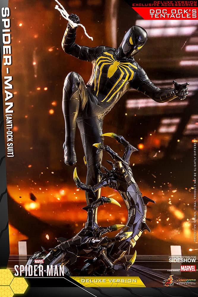 Hot Toys 1:6 Spider-Man Anti-Ock Suit Deluxe, Mehrfarbig, 45,7 cm (HT906796)