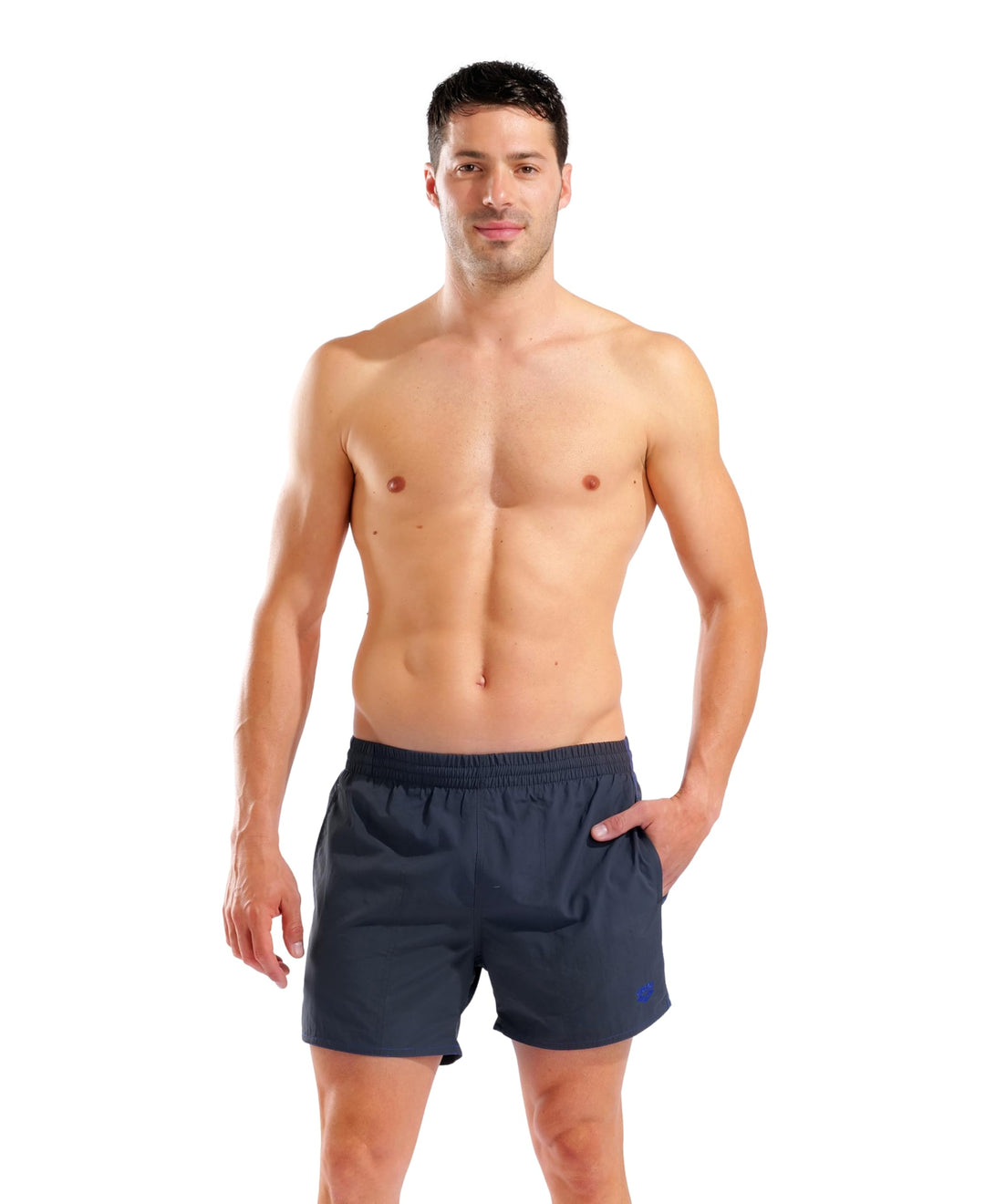 Arena Herren Bywayx R Swim Trunks L Asphalt-neon Blue, L Asphalt-neon Blue