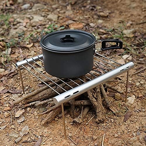 Faltbarer Lagerfeuer-Grill, tragbarer Camping-Grill-Rucksack, Kochen, Grill, Herd, Ständer, für Outd