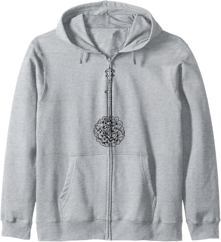 Banjo Flower - Minimalist Music Graphic Kapuzenjacke