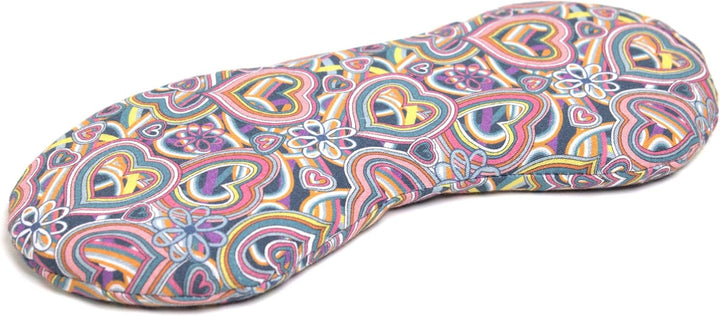 Bio-Bio Augenkissen Lavendel &amp; Leinsamen "Psychedelic Heart" zur Entspannung, zum Kühlen, erwärmen o