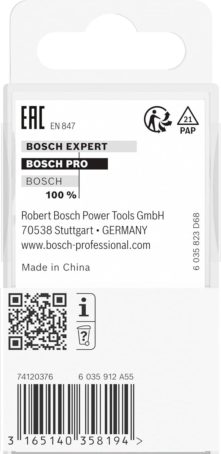 Bosch Accessories Accessories Professional Zubehör 2608628358 Profilfräser F 8 mm, R1 9,5 mm, D 35 m