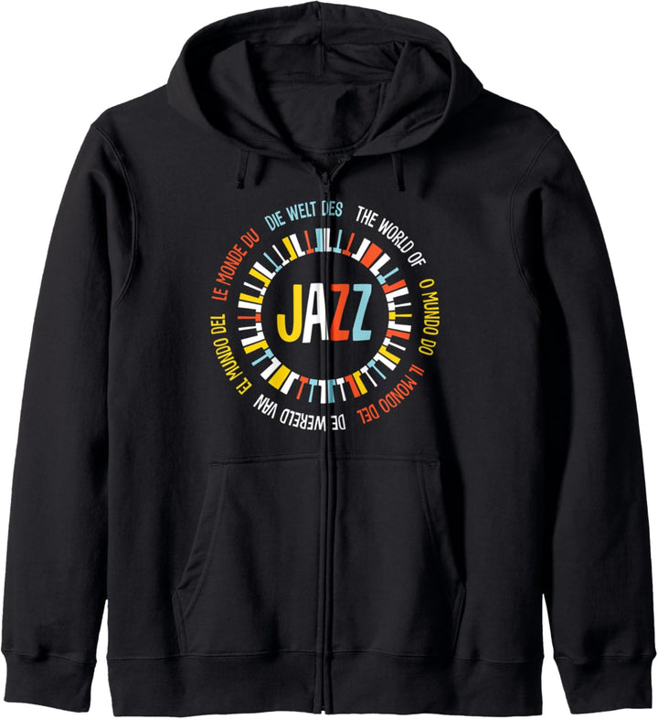 Die Welt des Jazz Kapuzenjacke