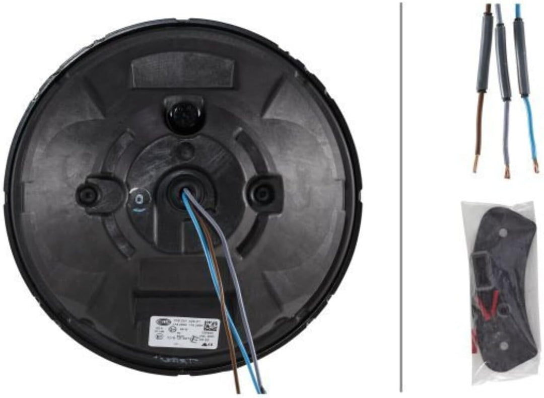 HELLA - LED-Fernscheinwerfer - Luminator LED - ECE-R7/ECE-R10/EMC/ECE-R112/E24 5919/E1 8 - 1F8 016 5