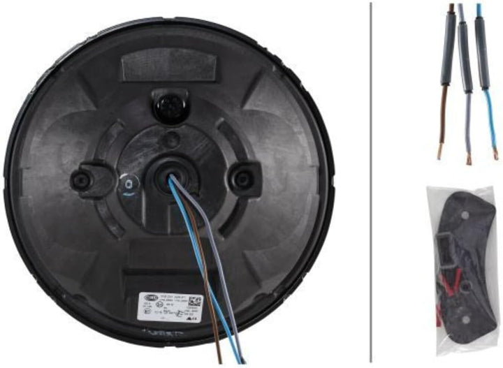 HELLA - LED-Fernscheinwerfer - Luminator LED - ECE-R7/ECE-R10/EMC/ECE-R112/E24 5919/E1 8 - 1F8 016 5