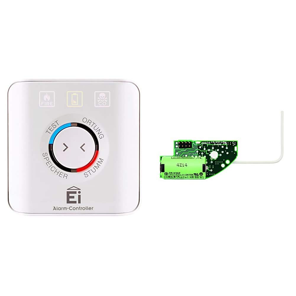 Ei Electronics EI450-1XD Ei450 Alarm-Controller, 3 V, weiss + 10-Jahres-Funkmodul mit erweiterten Fu